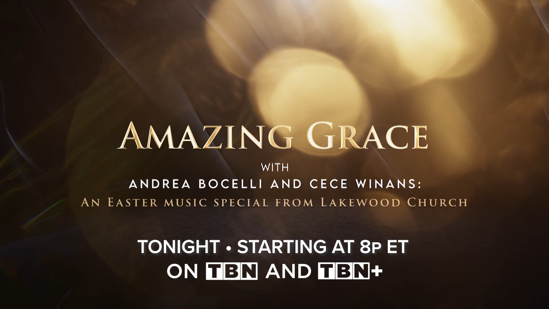 Amazing Grace with Andrea Bocelli and Cece Winans: An Easter Music Special from Lakewood Church (Tonight Trailer)
